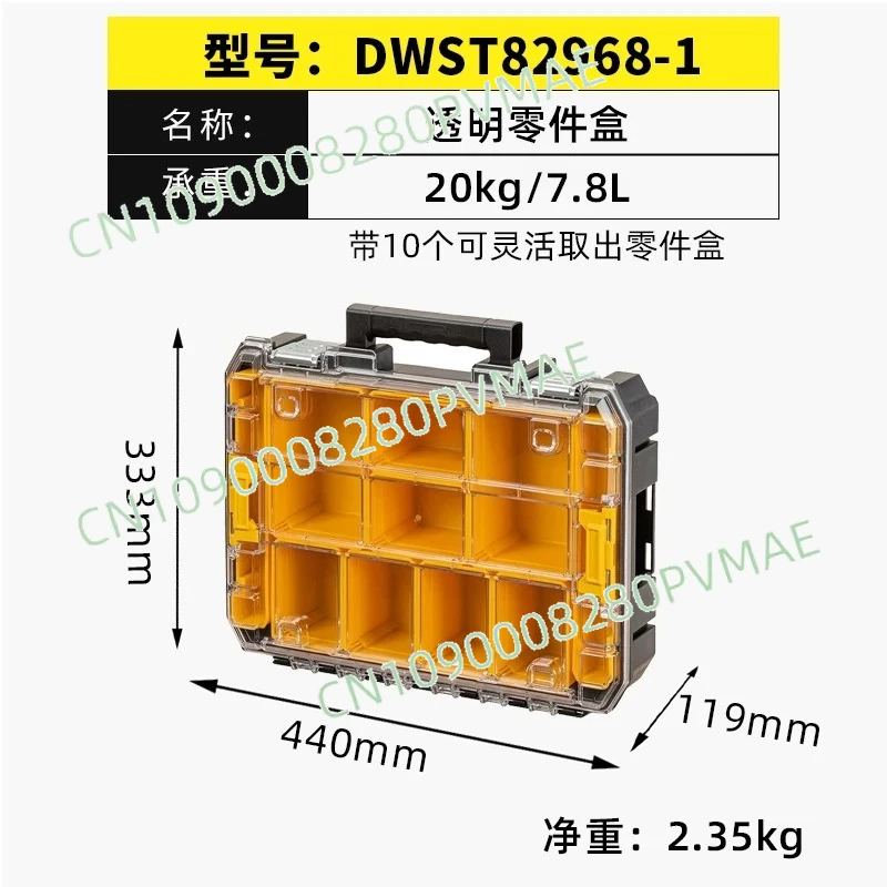 

Портативный ремонтный ящик Портативный аппаратный ящик для инструментов Прозрачная коробка для деталей