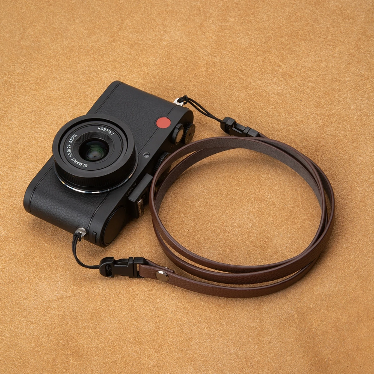 Image of Kamera-Schultergurt für Fuji Sony DSLR spiegellose Kameras, echtes Leder, Halsband, Schnellverschluss-Schultergurt, Handschlaufe