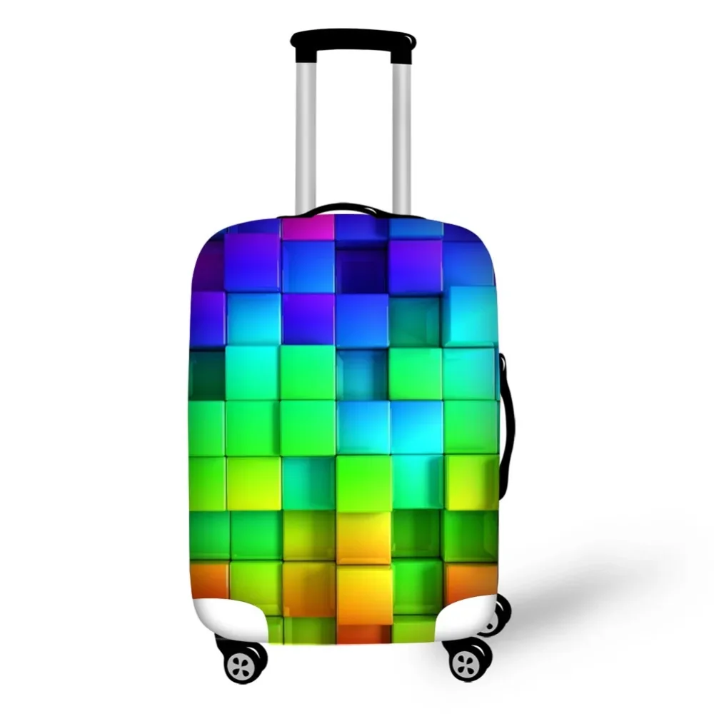 Regenboog Print Reisaccessoires Koffer Beschermhoezen 18-32 Inch Elastische Bagage Stofhoes Rekbaar