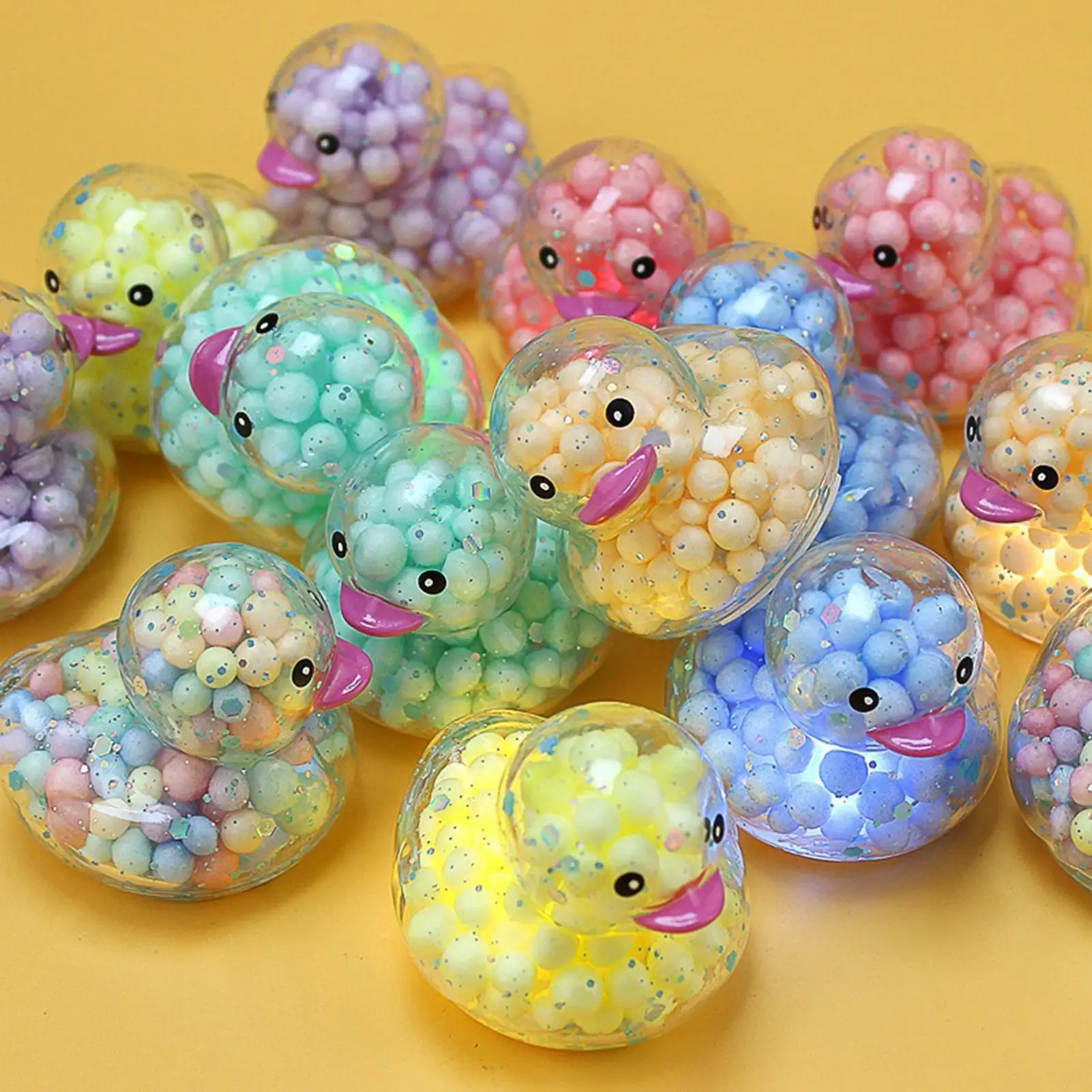 Light Up Ducks Kids Toy Birthday Party Favors Classroom Prizes Cute Small Ducks For Boys Girls Nursery Bedroom Desk Travel Car