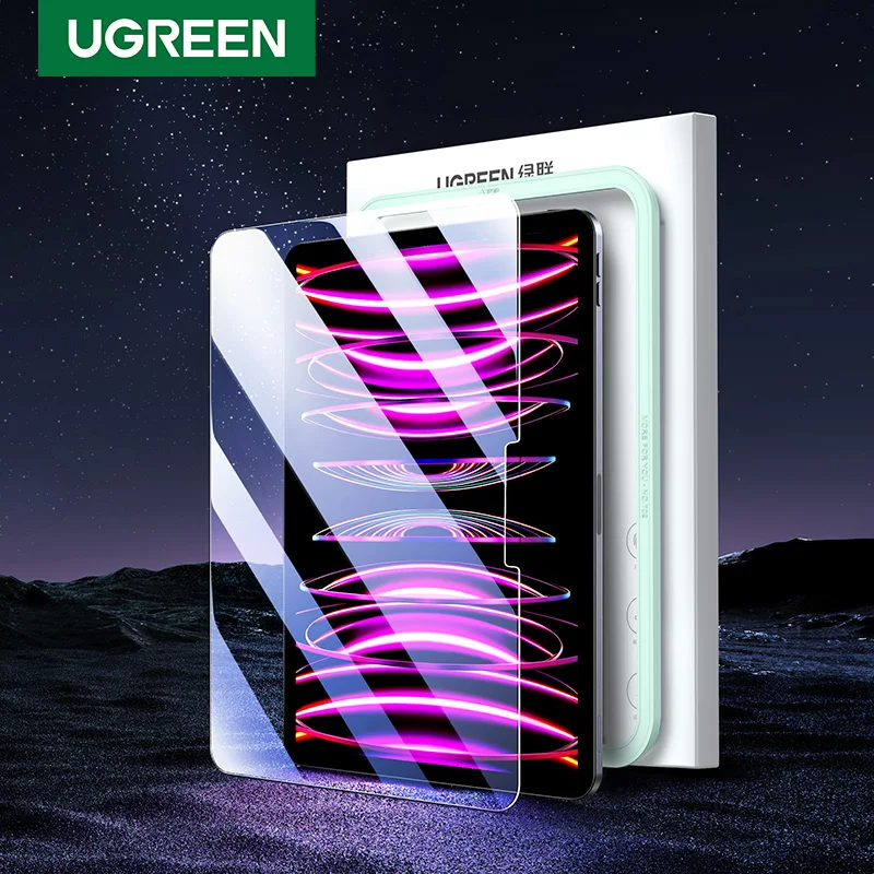  UGREEN For iPad Pro 11 13 2024 Glass Screen Protector for iPad Air 13 2024 5 4 2022 2021 2020 Tempered Glass Film HD Films 1PCS 