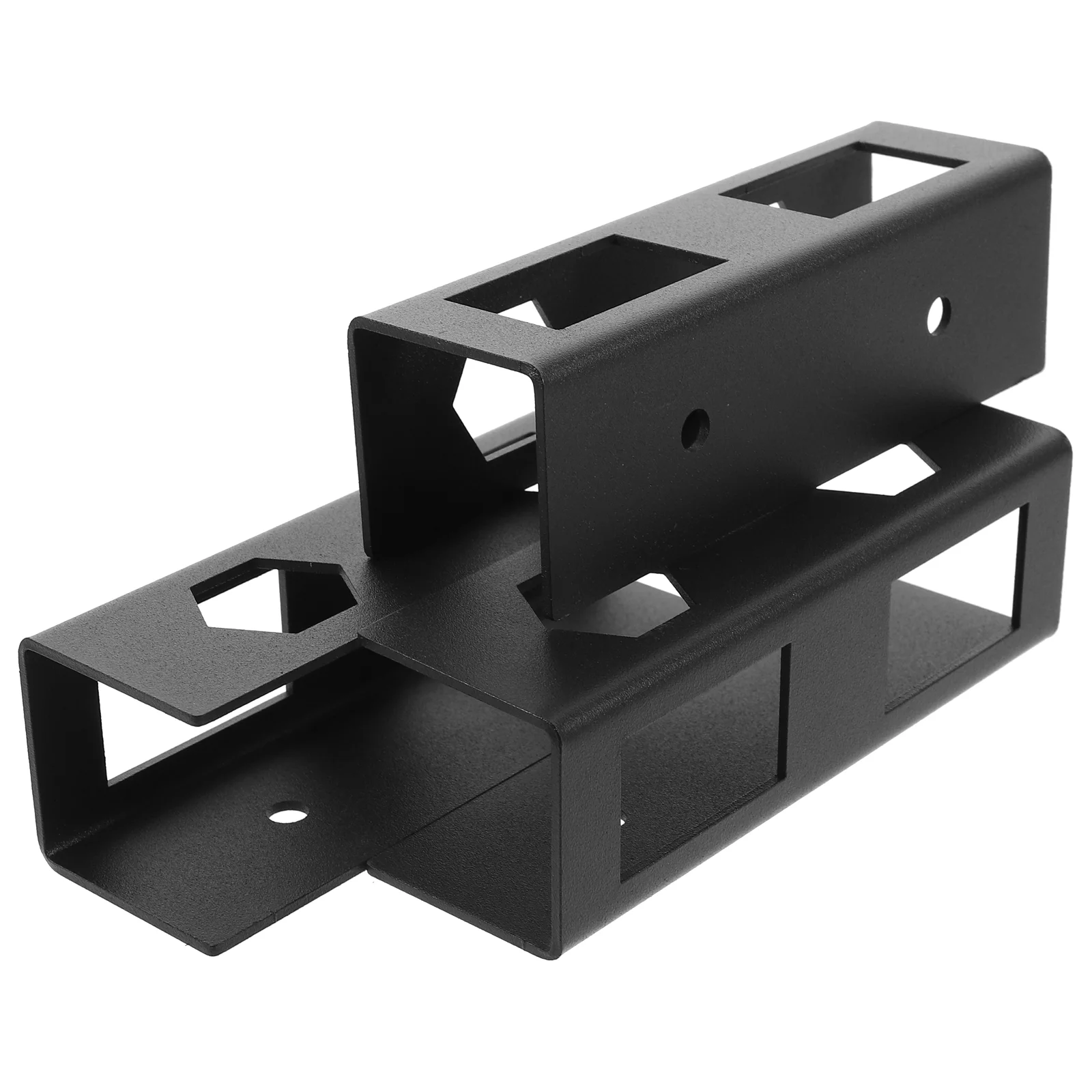 Under-desk Laptop Metal Tray Holder Invisible Storage Bracket (black) Stand for Keyboard Shelf Wall-mounted