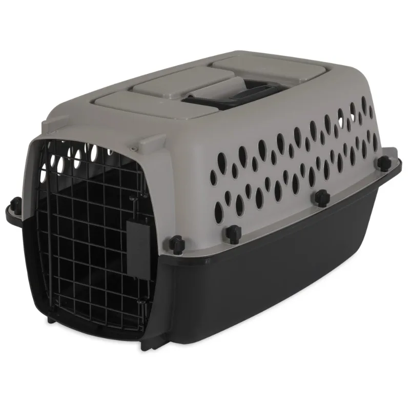 

Pet Kennel 19" X-Small Plastic Dog Crate Portable Carrier for Pets up to 10 lbs