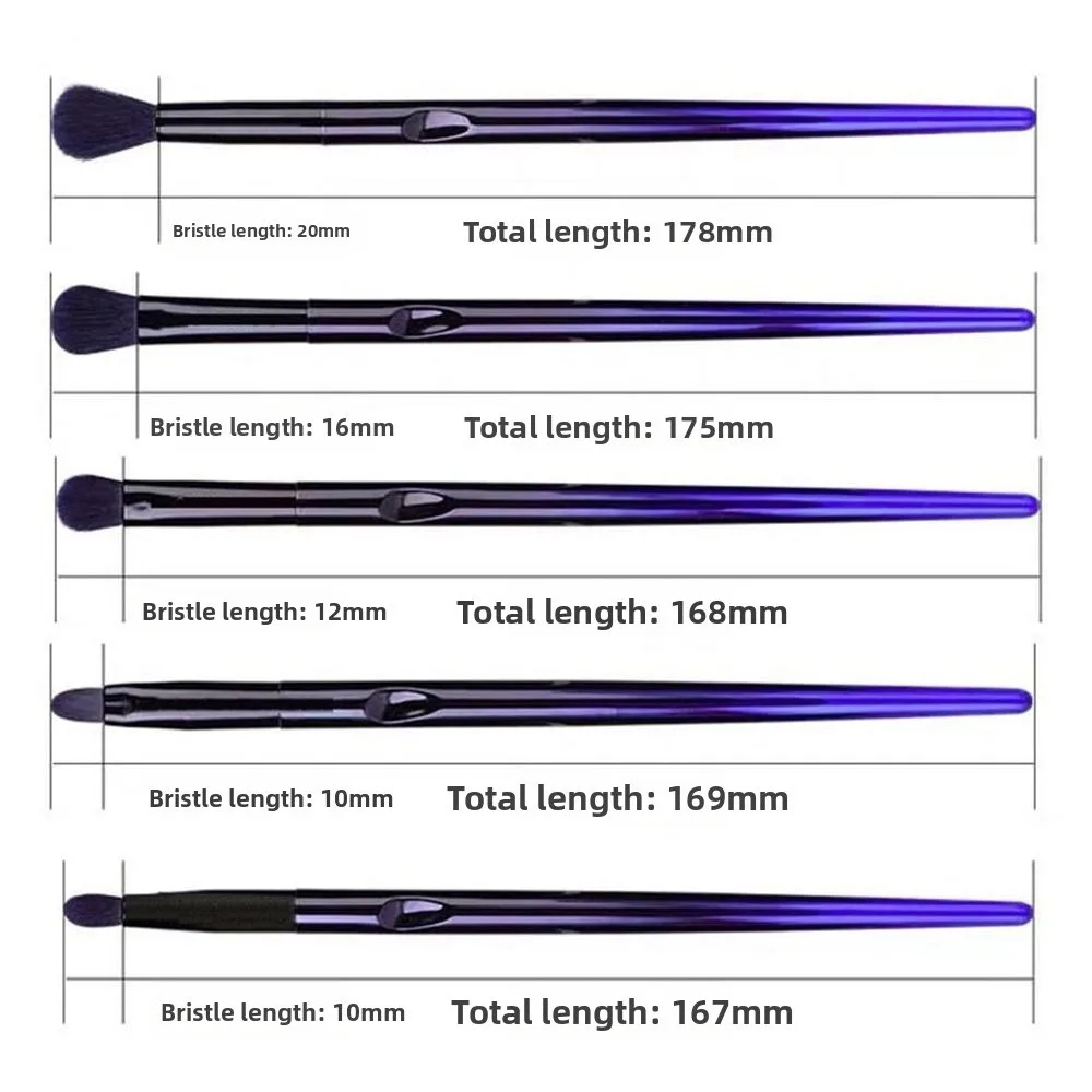 13pcs Soft Bristle Make Up Brushes Synthetic Blue Witch Makeup Brush Set Eye Facial Beauty Makeup Tools for Makeup Beginners