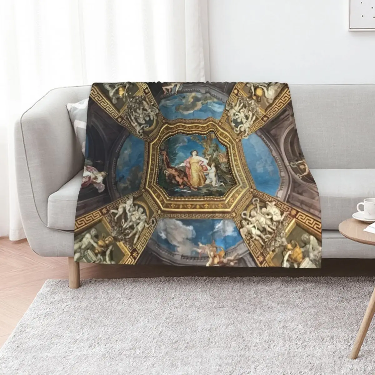 

Ceiling, Vatican Musuem Throw Blanket Loose cosplay anime Summer Beddings Decorative Throw Blankets