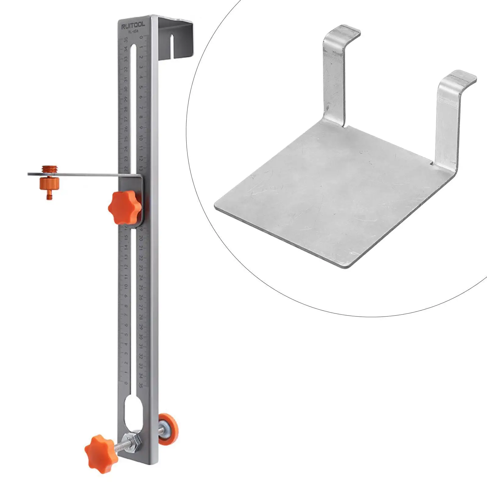 Level Holder Bracket Hook Level Bracket Practical Easy to Install Metal Lightweight No Punch Level Hanger Spirit Level Holder