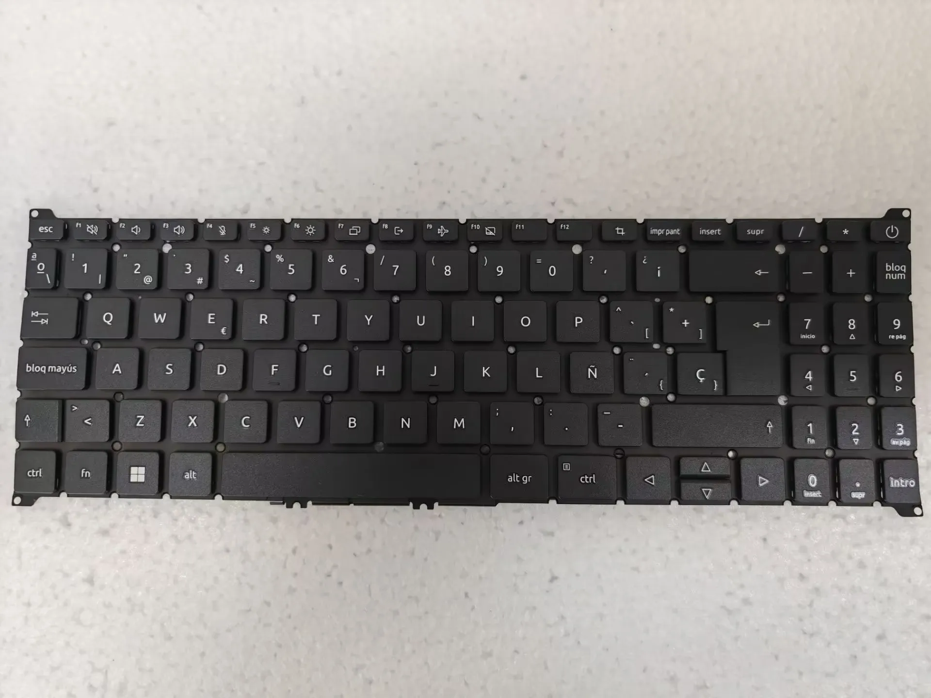 Spanish Keyboard for Acer Aspire A315-24P A315-24PT A315-44P A315-59 A315-59G A315-510P N22C6 N22Q3 N23C3 S50-54 Non-backlit