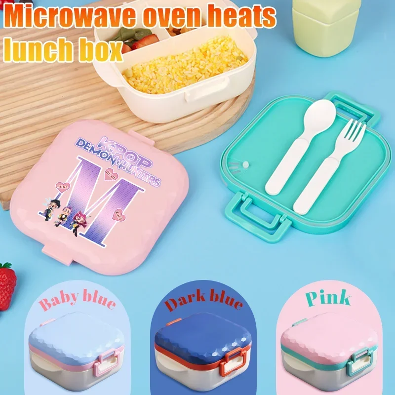 800ML Student Animated for Kpop Lunchbox BPA Free Comes with Tableware Lunch Bento Box Food Container ‌Packed Lunch - view 2