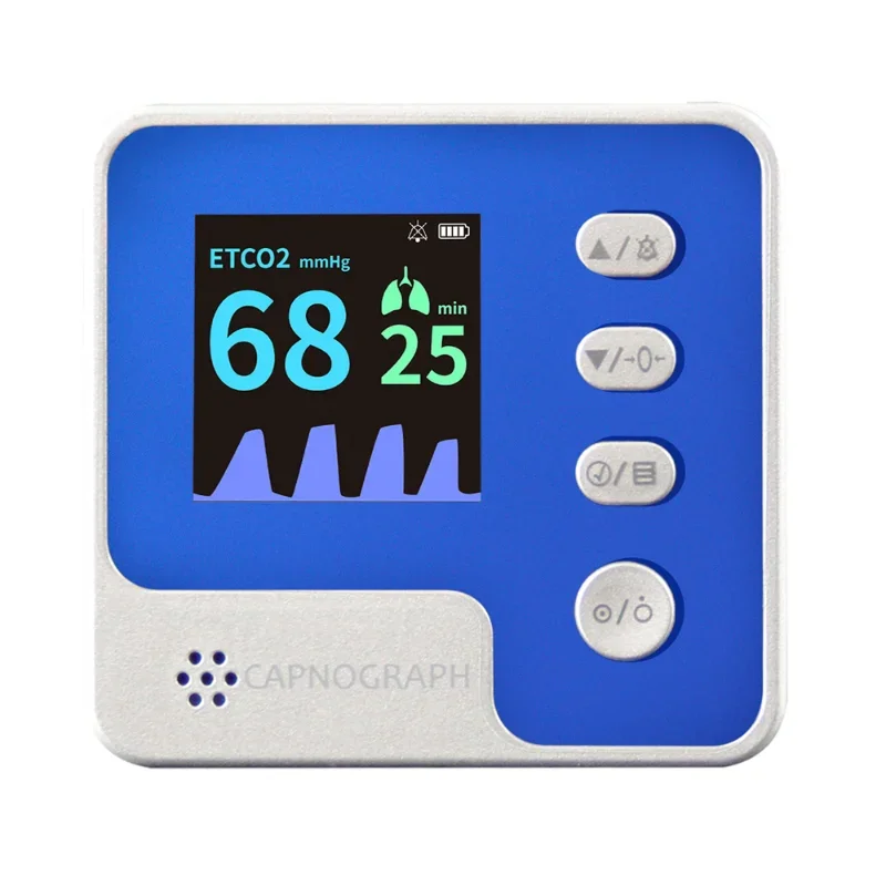 

New Veterinary Capnograph Veterinary Monitor ETCO2 Sensor Monitor Connect Patient Respiratory Tract medical machine