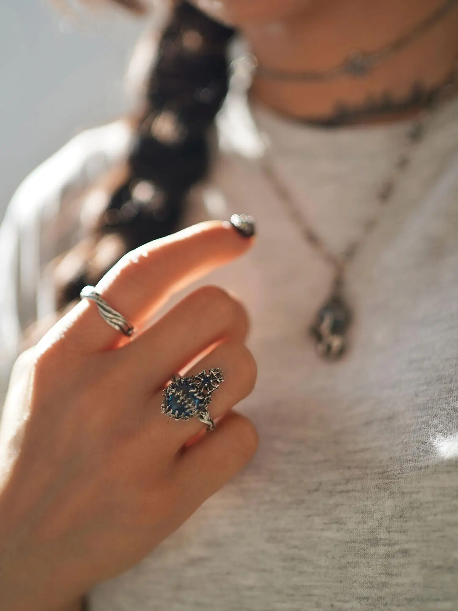Original Design 925 Sterling Silver Ring Eternal Lotus Flower Infinity Planet Unique Personality Ring Fashionable Jewelry Acc...