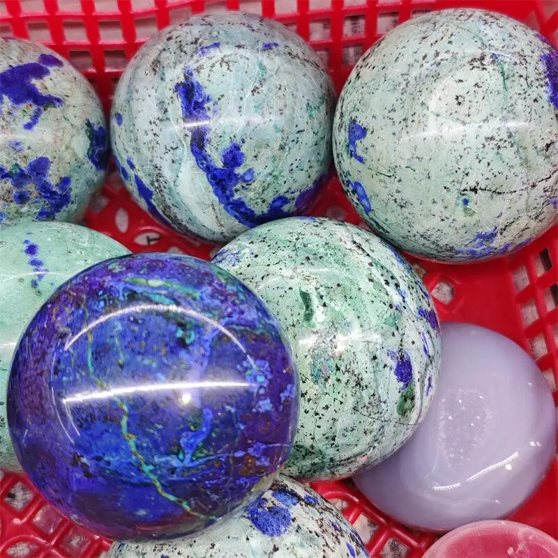 Natural Phoenix Lapis Lazuli Ball Carving Polishing Ball Magic Reiki Home Room Decoration Holiday Gift 1PCS