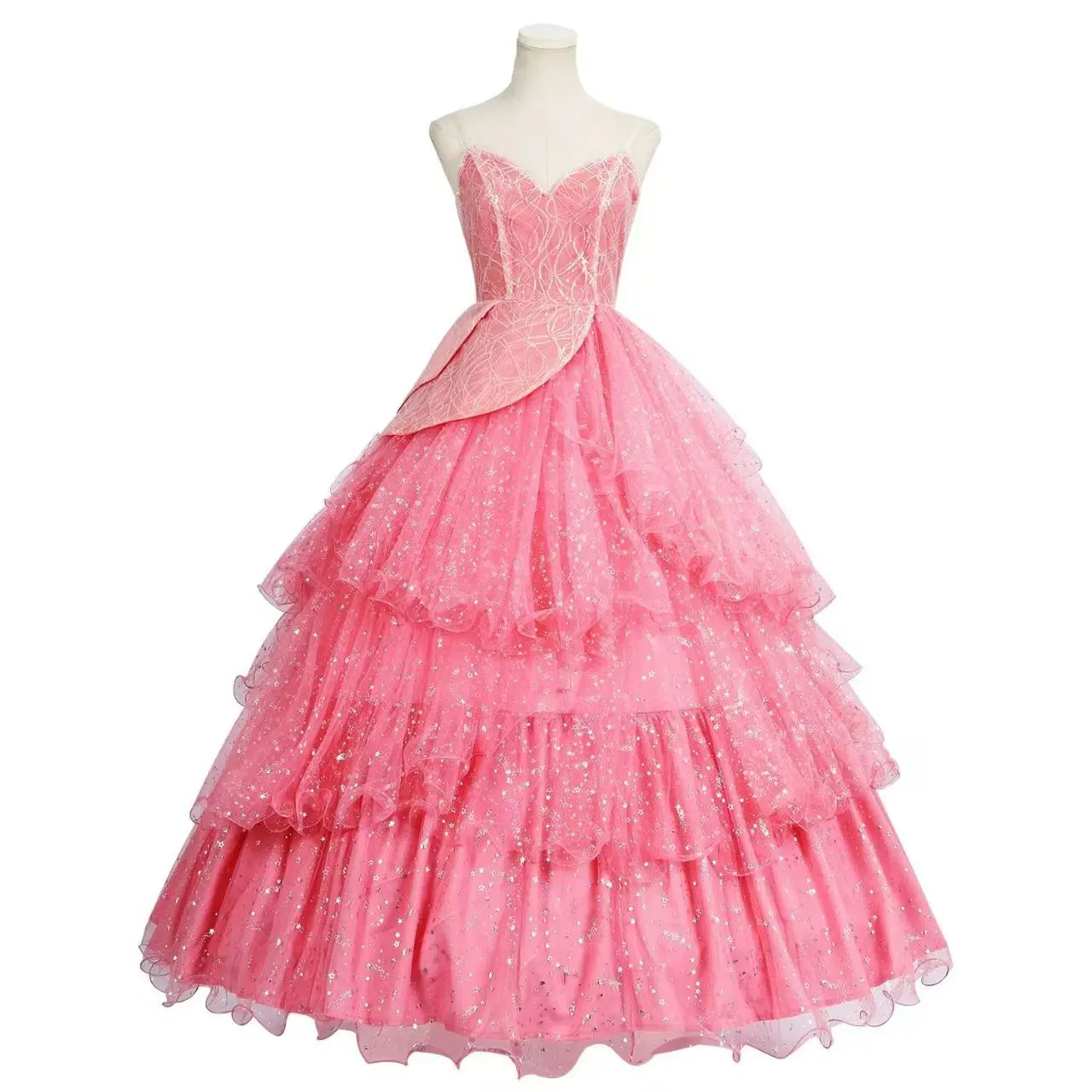 

Halloween Dance Party Show for Women Role-Playing Party Outfit Wicked Glinda Dress for women Pink Glinda Cosplay Costume Dress
