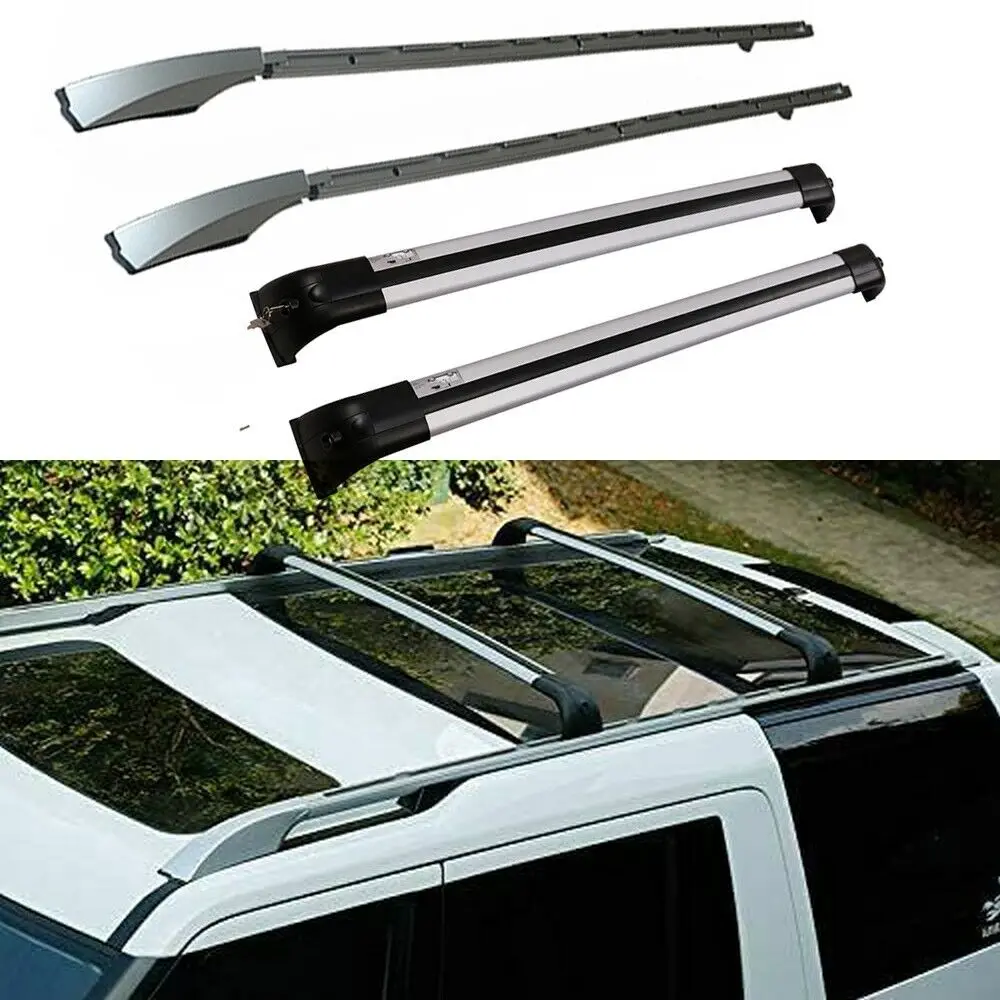 High Quality Aluminum 4PCS Roof Rail Cross Bars Fits For Land Rover Discovery LR4 2010-2016 Roof Rack