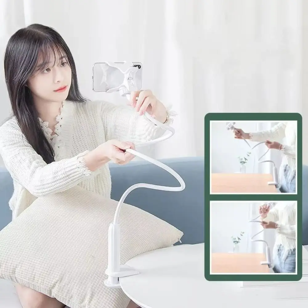 

Portable 360 Rotating Lazy Phone Holder Universal Flexible Live Bracket with Handle Adjustable Bed Desktop Mount Bracket
