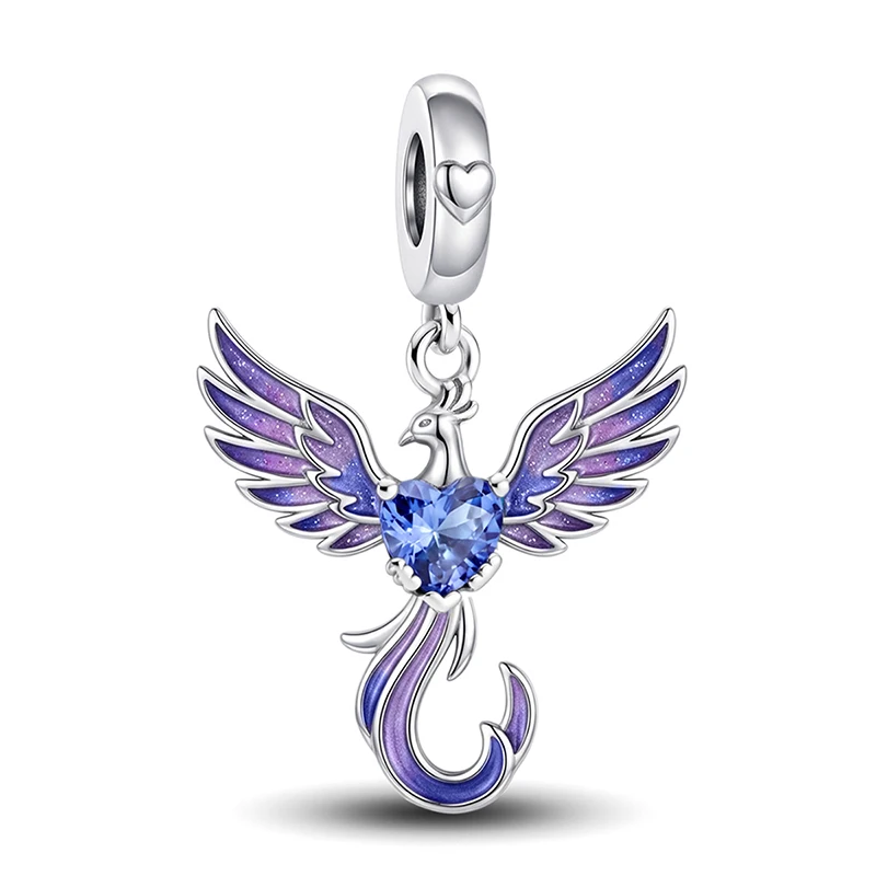 925 Sterling Silber Exquisite Niedliche Himmel-Land-Meer-Tier-Serie Charm-Anhänger für Armbänder DIY Hochwertiger Damenschmuck – Detail 5