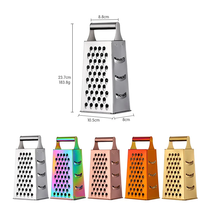 Stainless Steel Grinding Grater Multi Functional Vegetable Cutters Potato Slicer Grater For Carrots Kitchen Tool Ginger Garlic