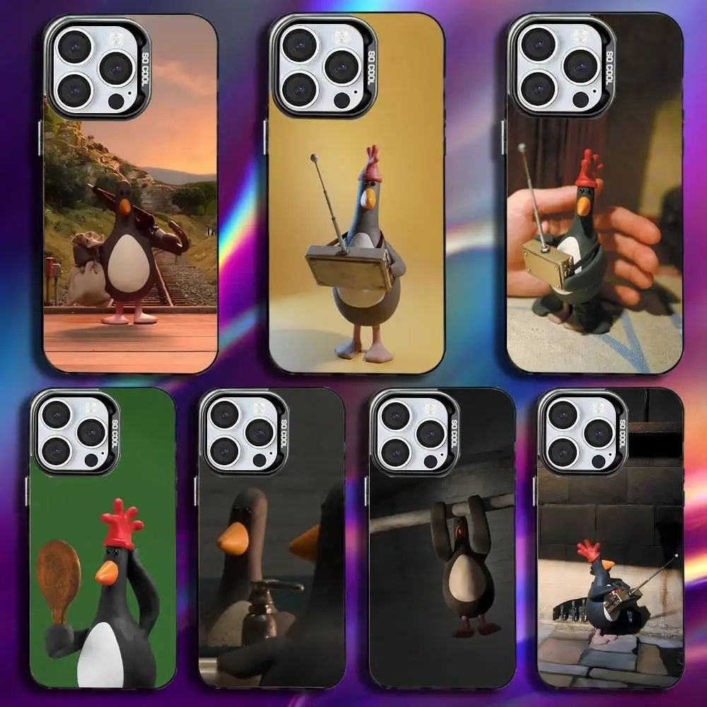 

Funny Feathers McGraw Phone Case For iPhone 17,16,15,14,13,12,11,Pro,Max,Plus,Mini,XS,SE Anti Fall Black Matte Hard Bumper