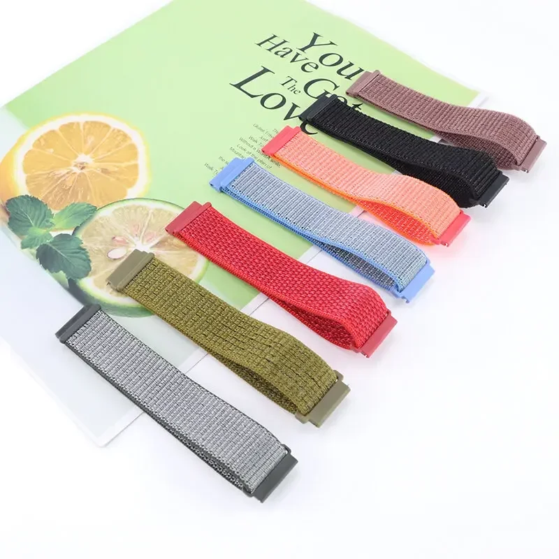 22mm Nylon Loop For Xiaomi Watch S4 Sport Breathable Bracelet For Xiaomi Watch 2 2Pro S3 S2 S1 S1 Active S1 Pro Mi Watch Color 2