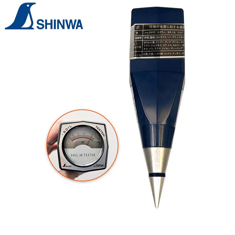 

SHINWA Penguin Portable Soil pH Meter A 72724 For Acidity Measuring Easy Operation No Battery Needed 1PCS