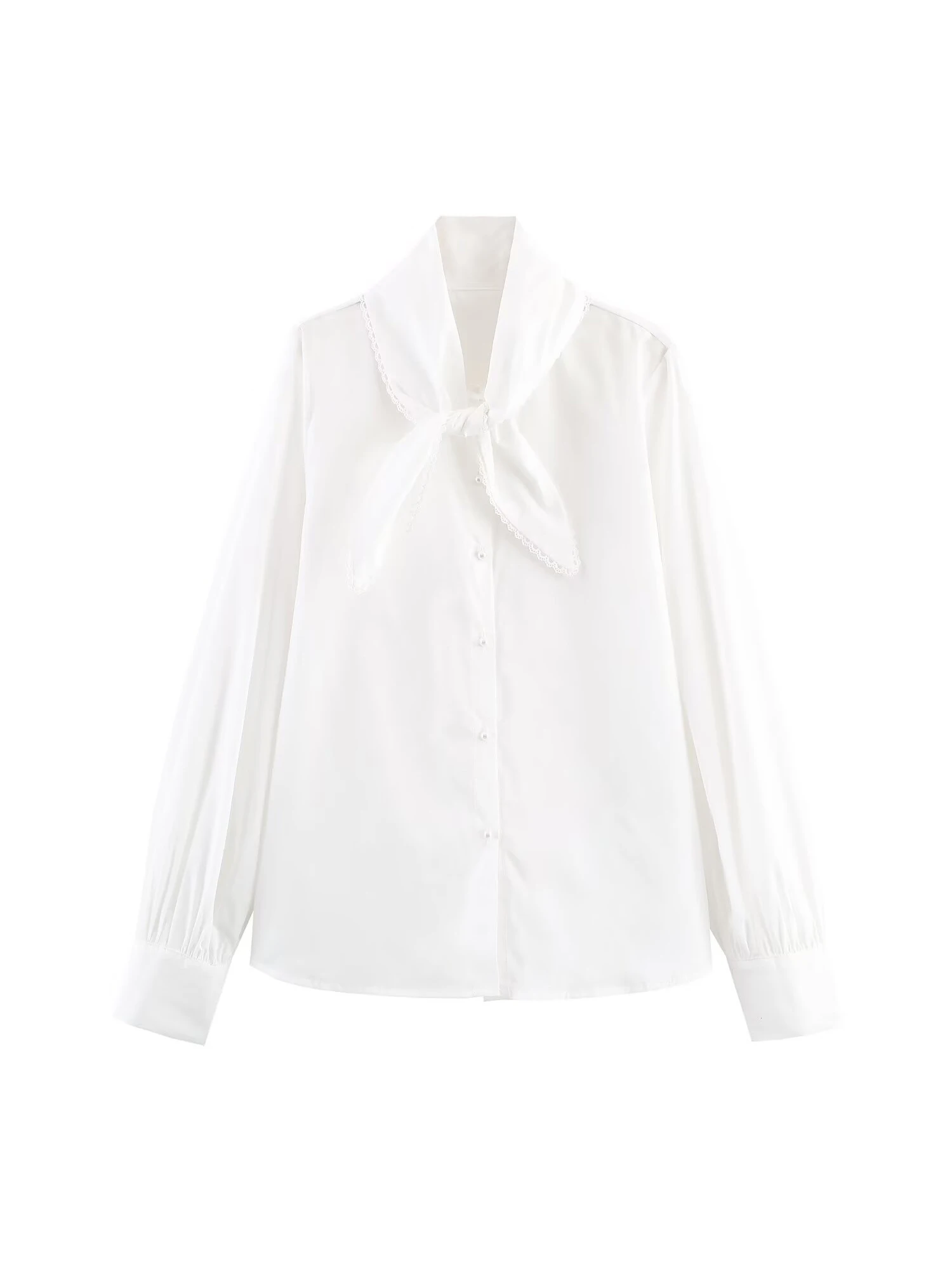 

Женские белые рубашки и блузки, винтажная эстетичная элегантная мода 2000-х годов, однотонная рубашка с длинными рукавами, осень 2023 г.