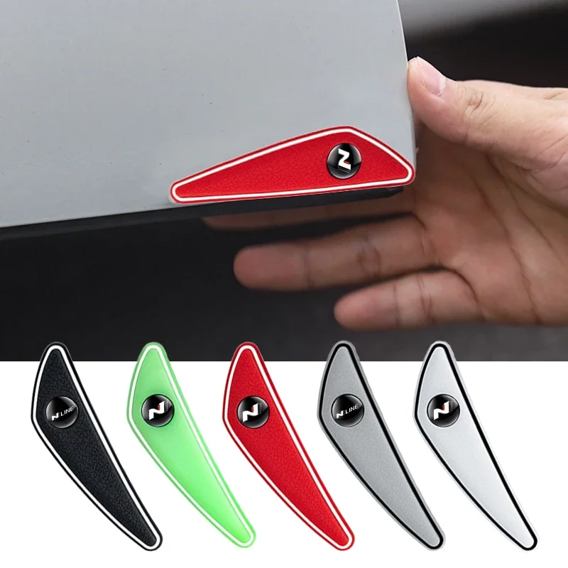 

4Pcs Car Rubber Door Anti-collision Protection Strips For Hyundai N Line i10 i20 i30 Sonata Tucson Azera Elantra Veloster Kona