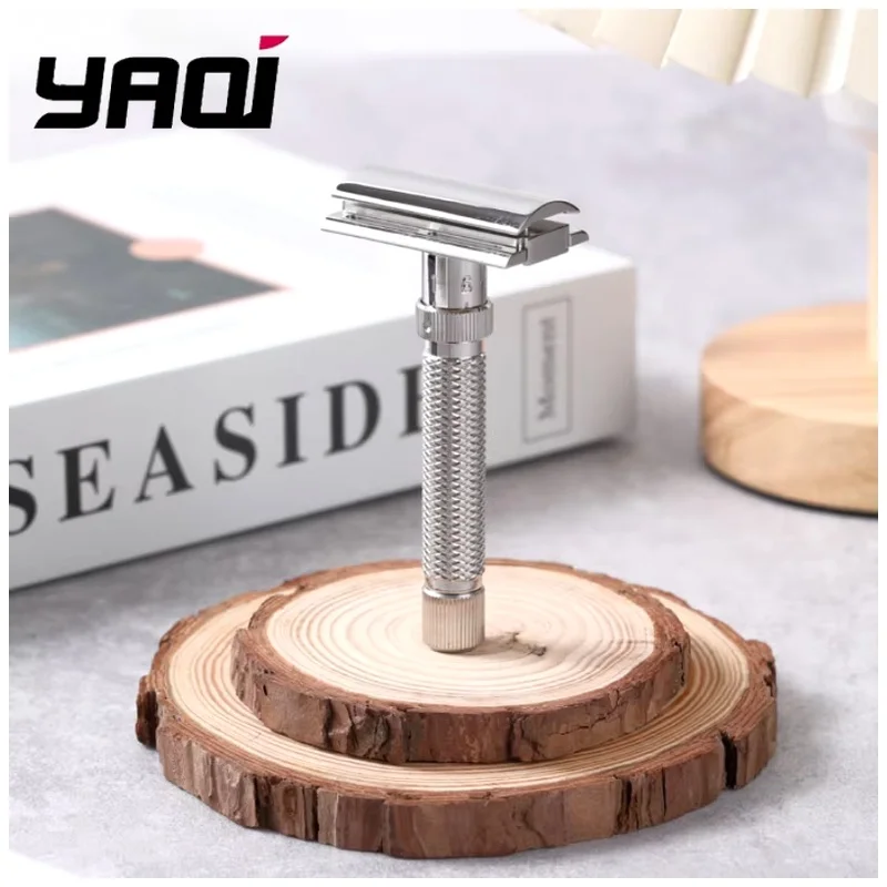 YAQI Comfortable Shaving Experience Ultima Stainless Steel Adjustable Safety Razor for Men Wet Shave Tools Best Gift for Men