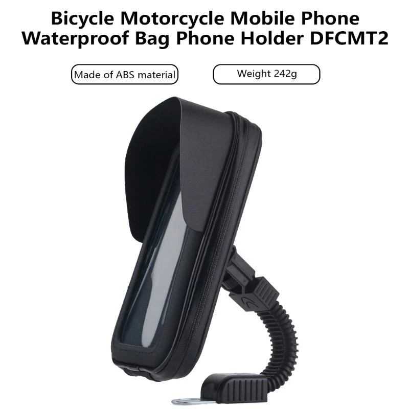 오토바이 전화 가방 오토바이 백미러 전화 홀더 휴대 전화에 대 한 Sunvisor 마운트 홀더와 방수 주머니