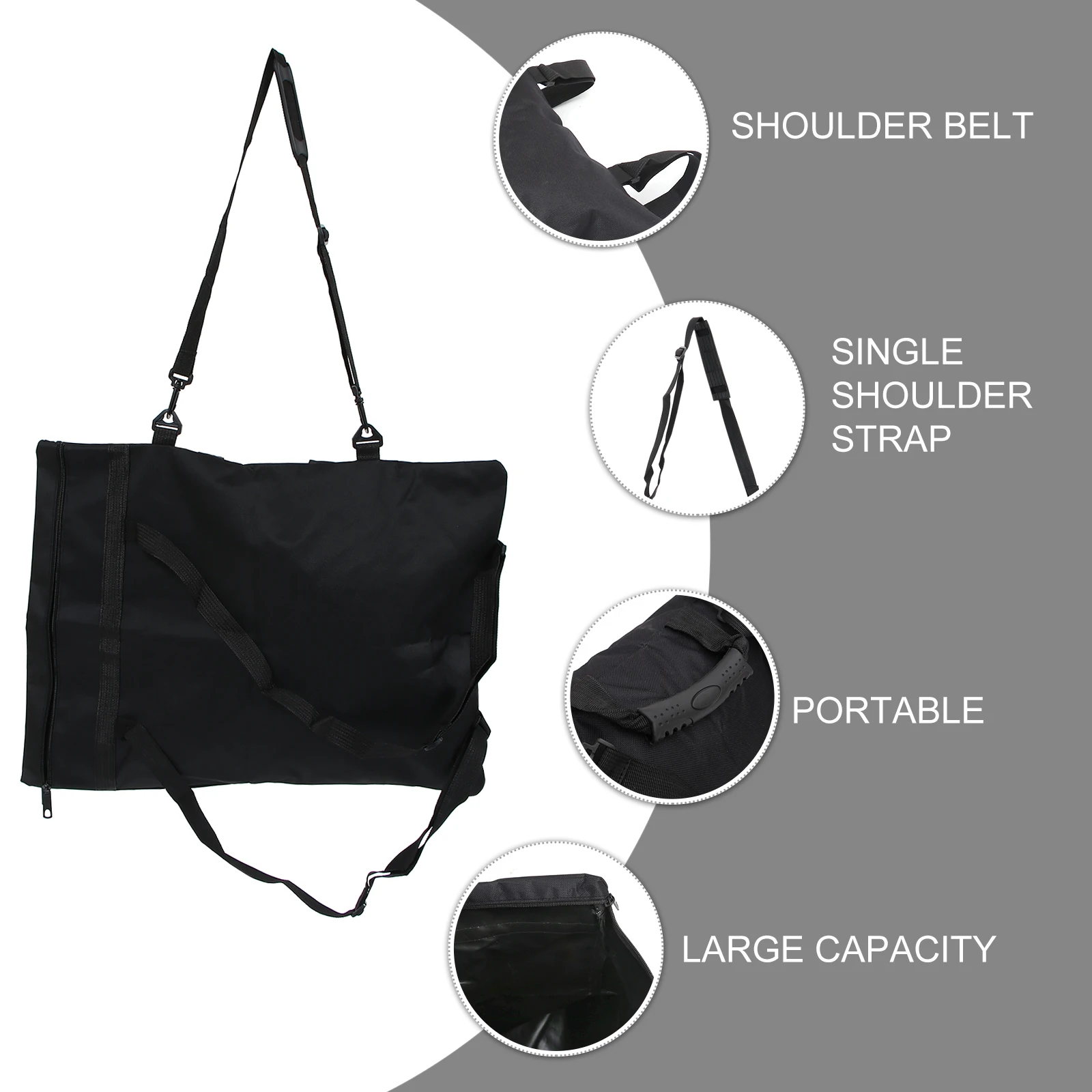 

Waterproof Drawing Board Bag Canvas Storage Case Art Supplies Organizer A3 Size Black Lightweight Durable Craft Carry Bag Zipper