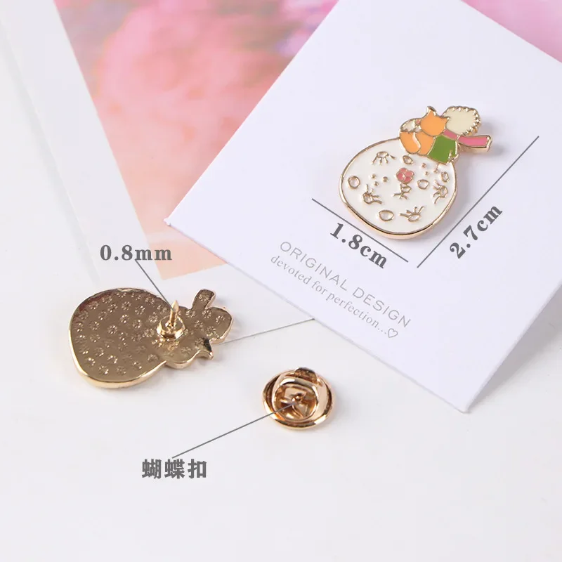 Cartoon The Little Prince Enamel Pin Anime Boys Lapel Badges Metal Badge Boys Shirt Hat Clothing Backpack Accessories Brooches