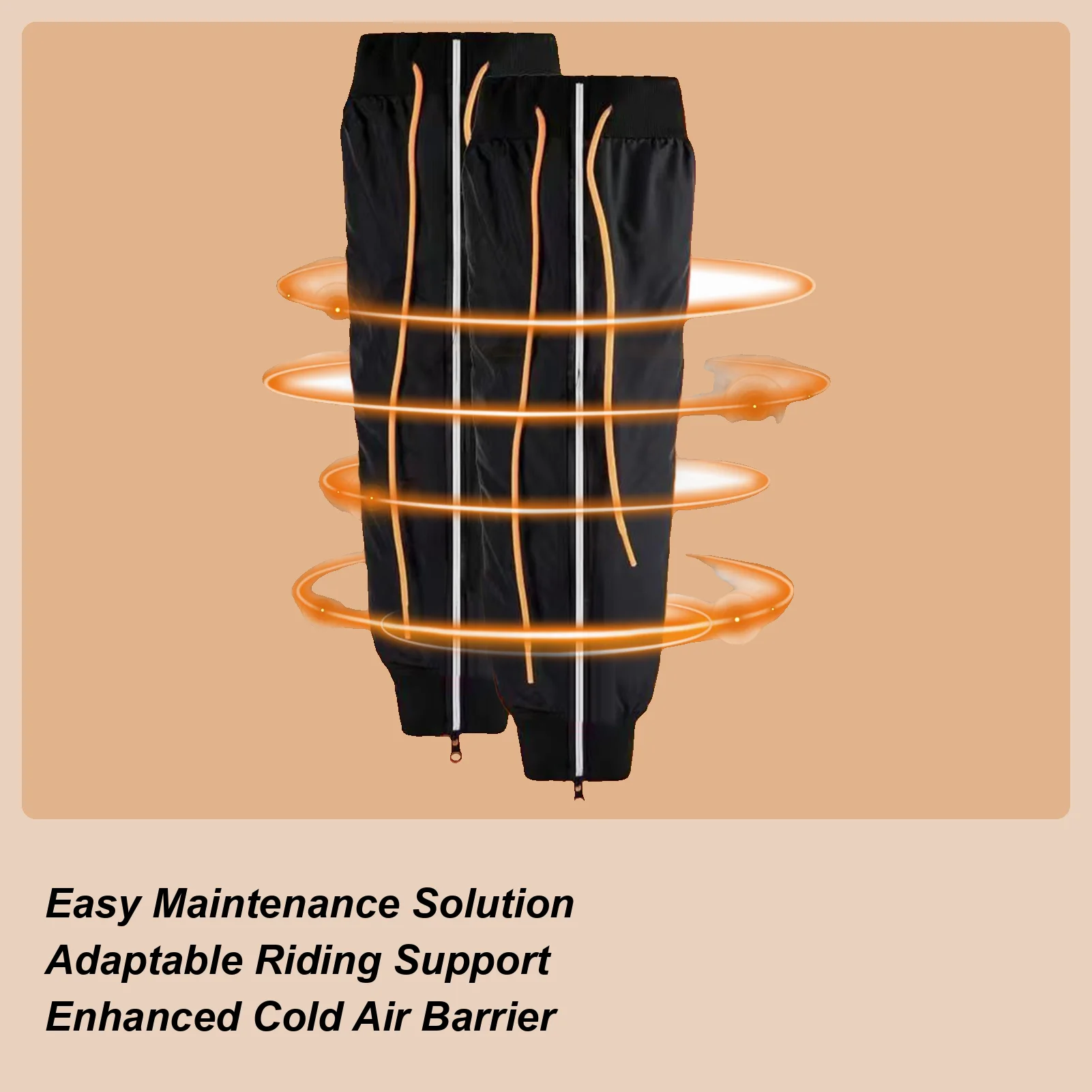 

60 см мотоциклетные теплые наколенники, защита на молнии, водонепроницаемые для велосипеда, MTB, спорта на открытом воздухе, зимние наколенники, термонаколенники