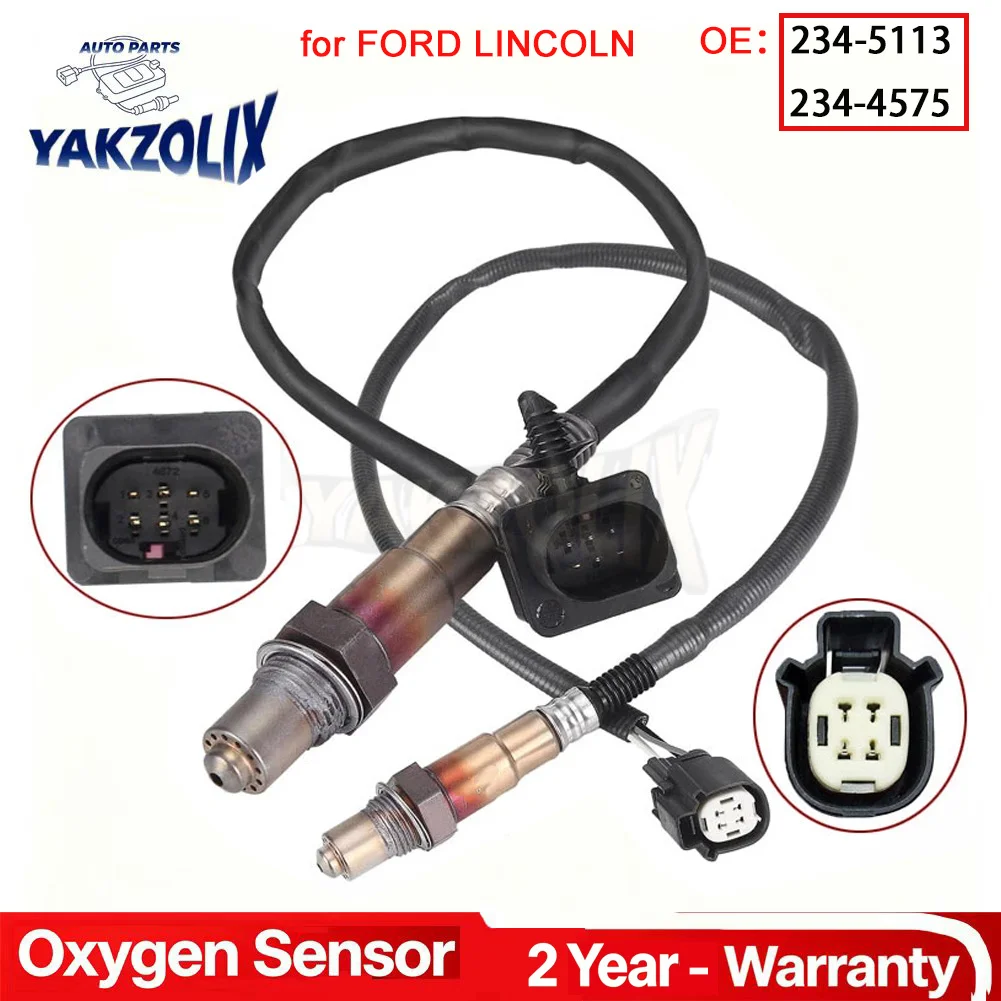 2X for 2012-2014 Ford Focus 2.0L 2013-2015 Fusion 1.6L 2015 Lincoln MKC 2.3L Oxygen Sensor Upstream Downstream 234-5113 234-4575