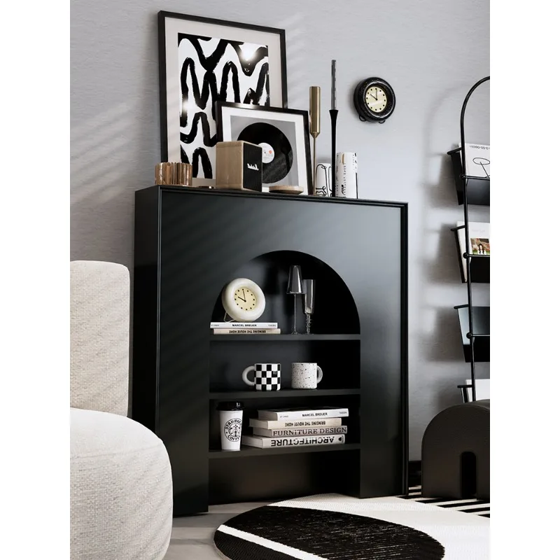 

Modern simple entrance fireplace French decorative cabinet background wall Nordic entrance entrance corridor display locker