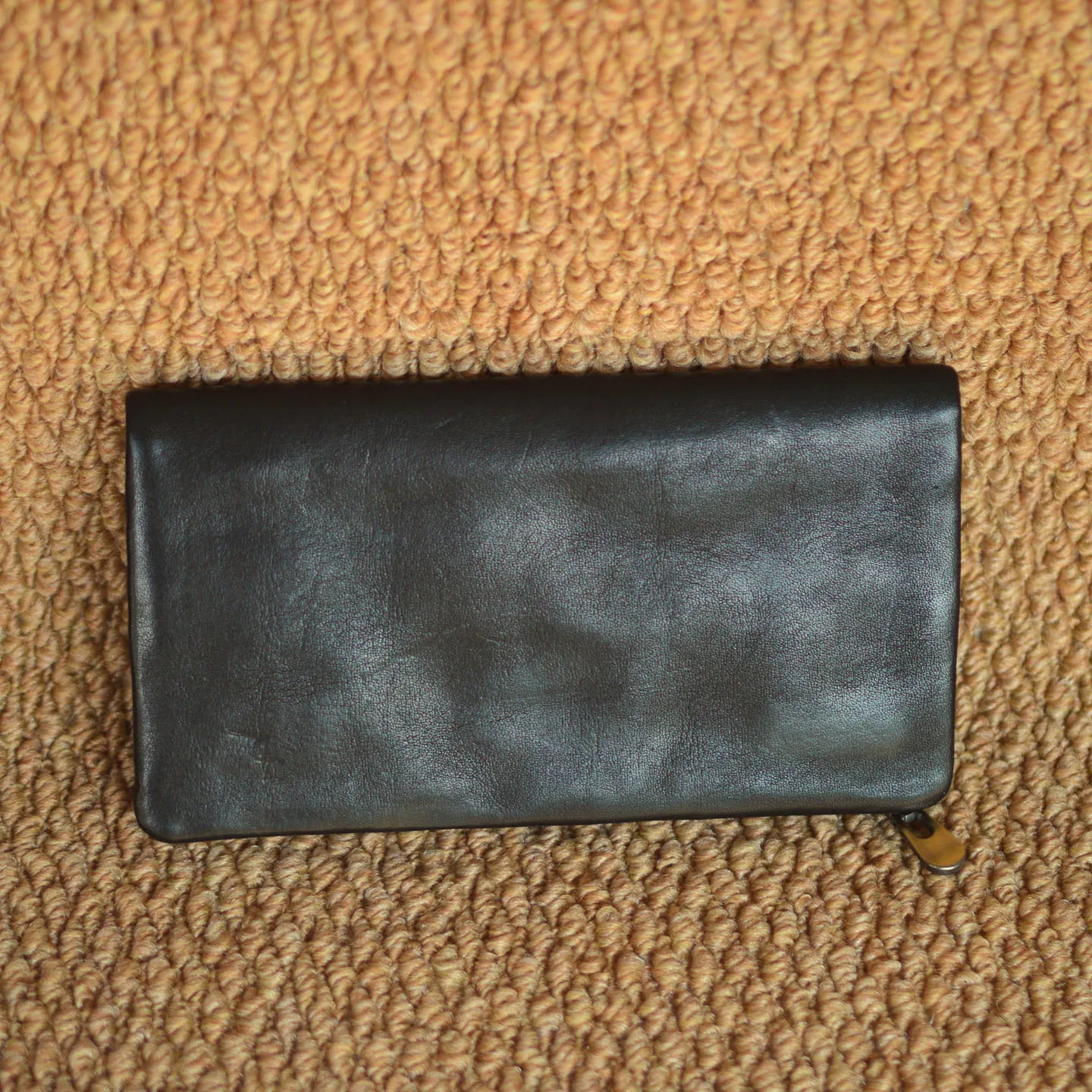 matte-long-wallet-color-rubbing-retro-style-versatile-handheld-wallet-simple-coin-purse-leather-goods-popular-female-handbag