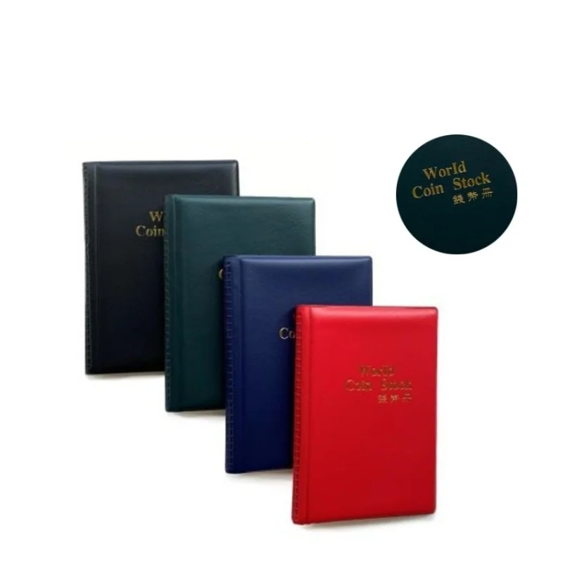 Álbum de Colección de Monedas de Gran Capacidad con 120 Bolsillos, Carpeta para Monedas Antiguas, Volumen Conmemorativo Real
