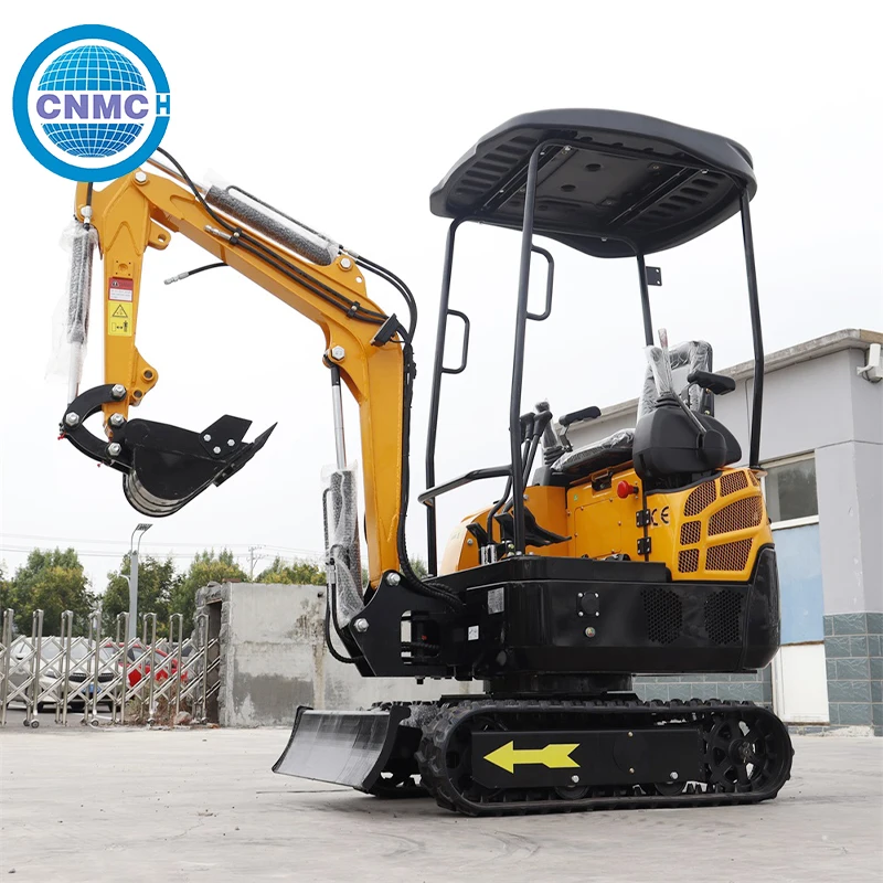CNMC Crawler Mini Backhoe Excavator 1.5 Ton Small Excavator Digger Compact Hydraulic Mechanical Excavator Electrically Powered