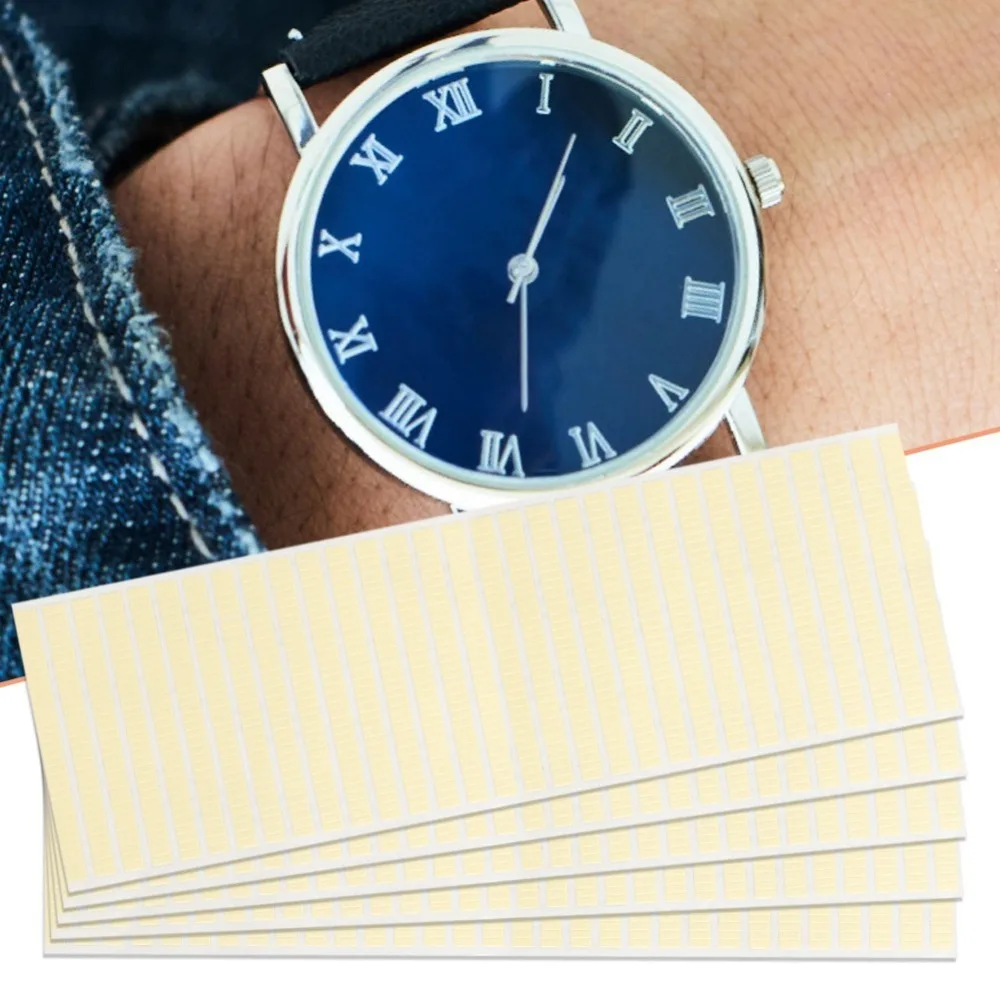 5pcs Self-Adhesive Movement Adhesive Pads Strong Adhesive Watch Repair Adhesives Double-Sided Dial Tape Jewelry Repair