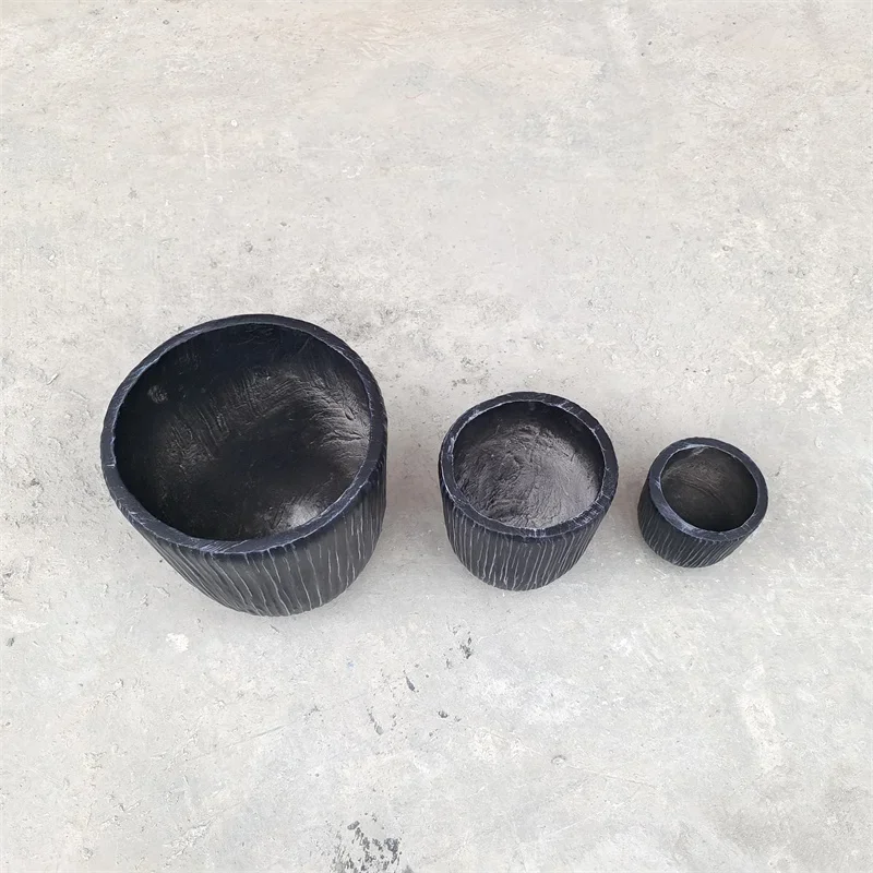 large garden flower pots fashionable fiber clay planter pots for hotel villa outdoor decoration