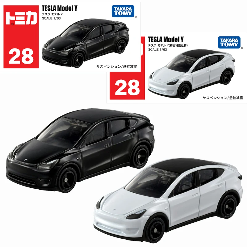 

Takara Tomy Tomica No.28 Tesla Model Y Car Alloy Motor Vehicle Diecast Metal Model Kids Xmas Gift Toys for Boys