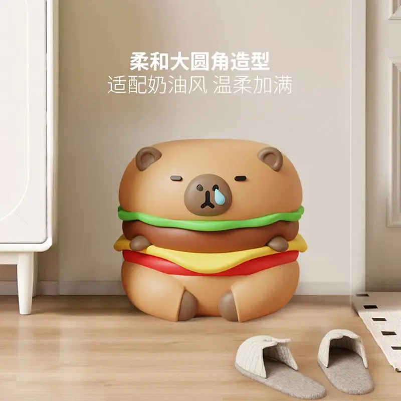 Ins Style New Capybara Burger Stool, Creative Doorway Shoe Changing Stool, Cute Porch Children's Low Stool, Home Furniture