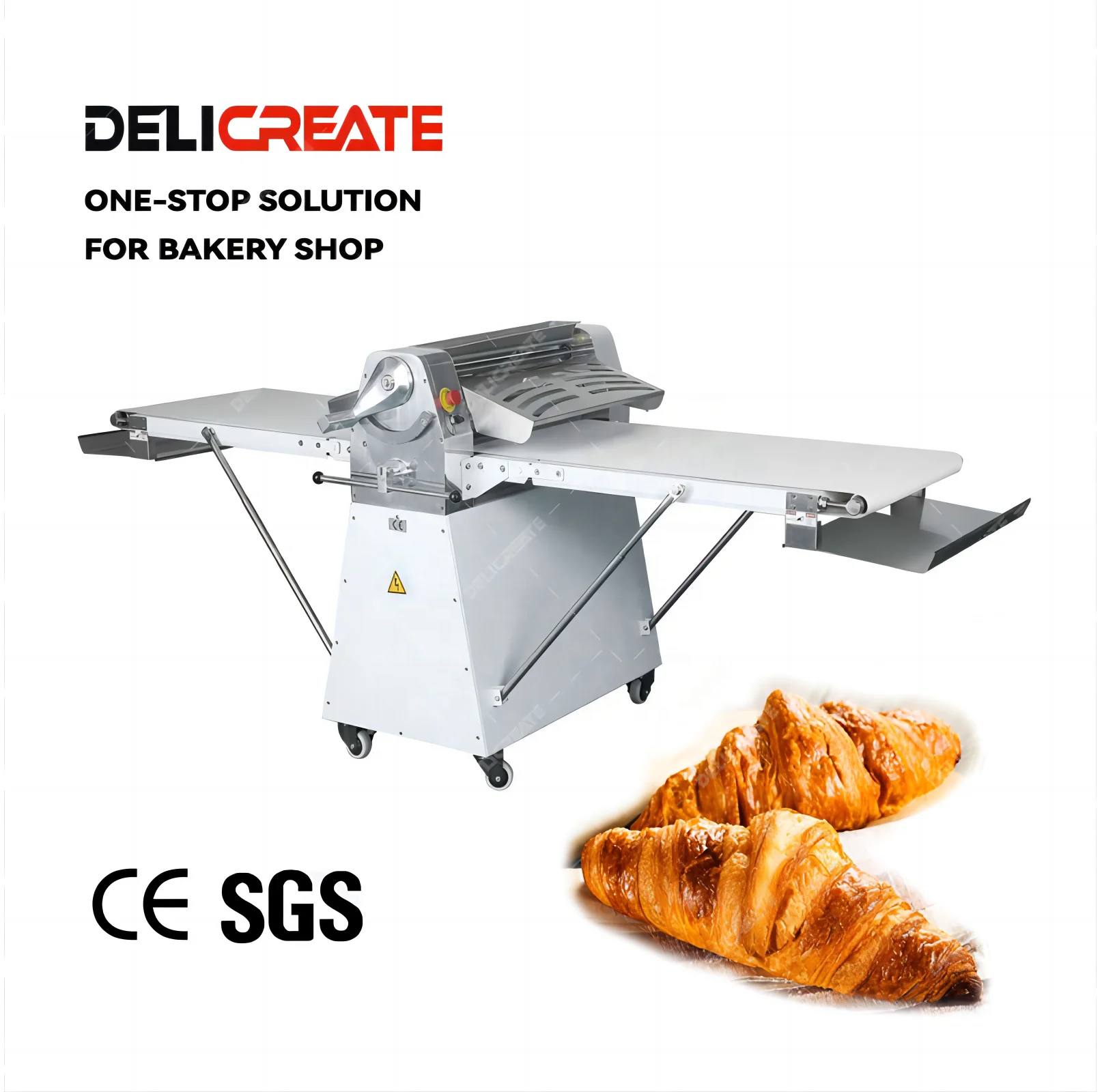 

Reasonable Price 10% OFF Automatic Heavy Croissant Dough Sheeter for Bakery Pita Flour Stand Type Dough Sheeter Machine 650