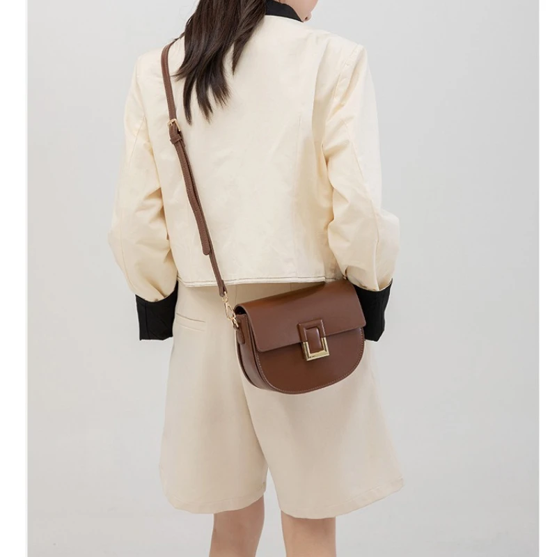 2025 neue Senior Textur Nische Licht Luxus Satteltasche Umhängetasche Tasche einfache Modetrend Umhängetasche Damentaschen