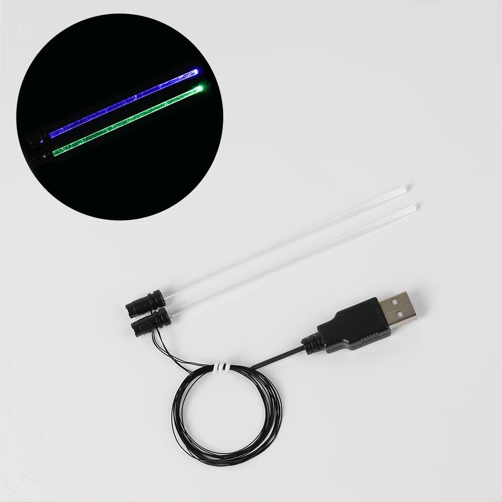 LED ضوء سابر طول 12 سنتيمتر 1 في 1/ 2 في 1usb للشخصيات العامة غريم الأبيض العاصفة فقط الإضاءة #5