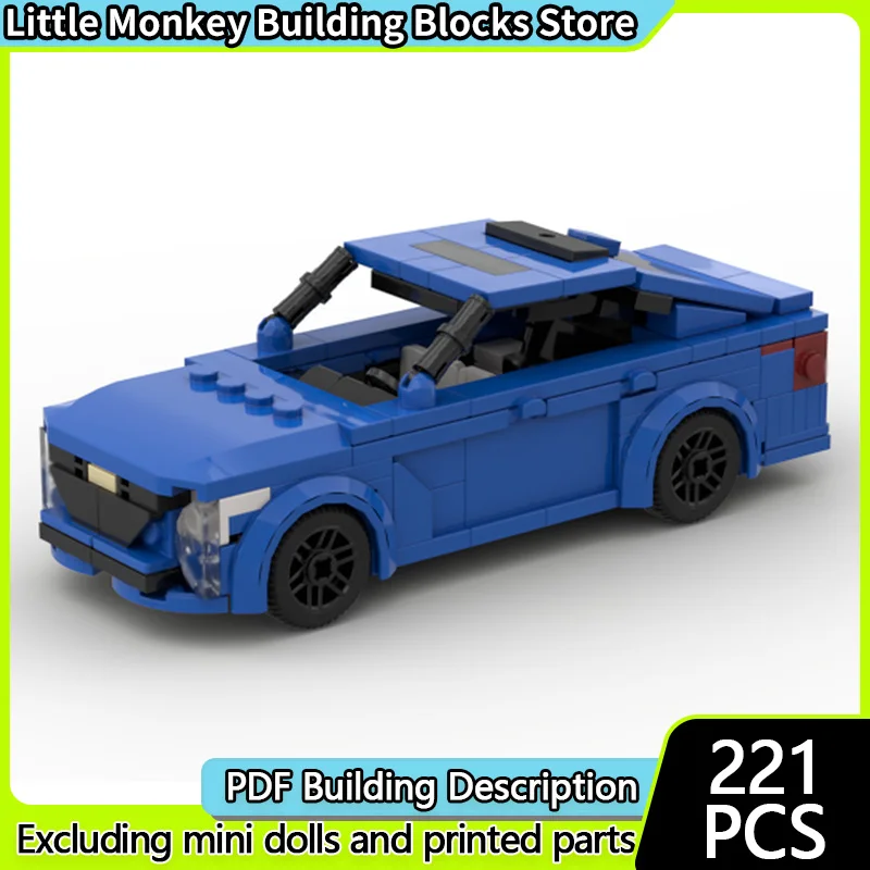 

Speed Racing Car Model MOC Building Bricks CT5-V Modified Sports Car Modular Technology Children Holiday Gifts Assemble Toy Suit