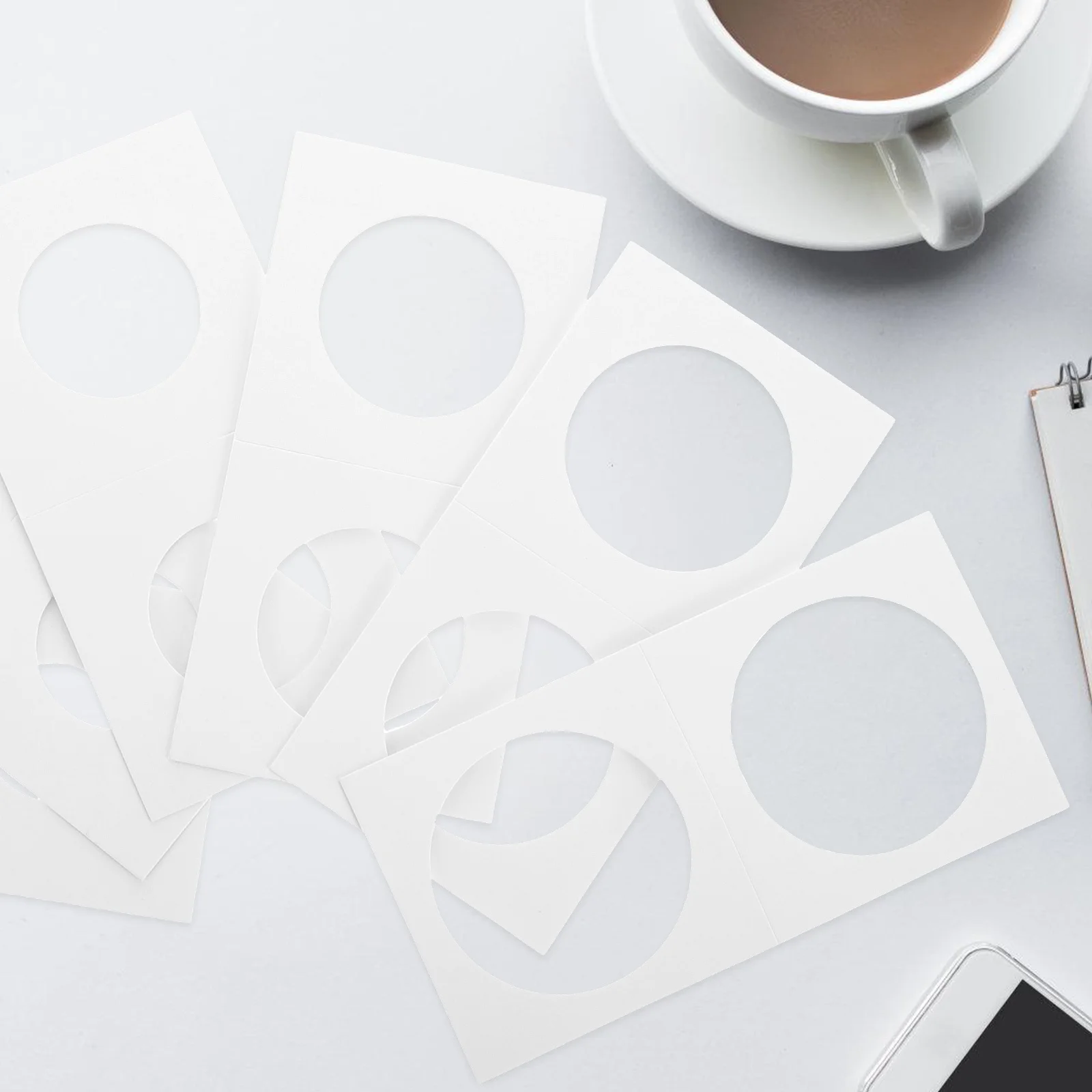 300 قطعة صندوق جمع العملات المعدنية حاملات العملات الورقية متعددة الوظائف لهواة الجمعين تخزين منظم شفاف مقاوم للخدش