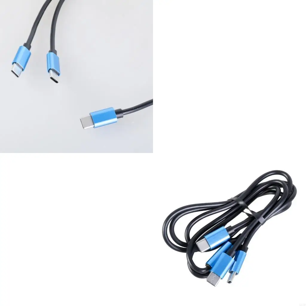 462E 2 In 1 USB C to Two USB C Splitter Cable Type C To Type C Charging Cord 80W 480M