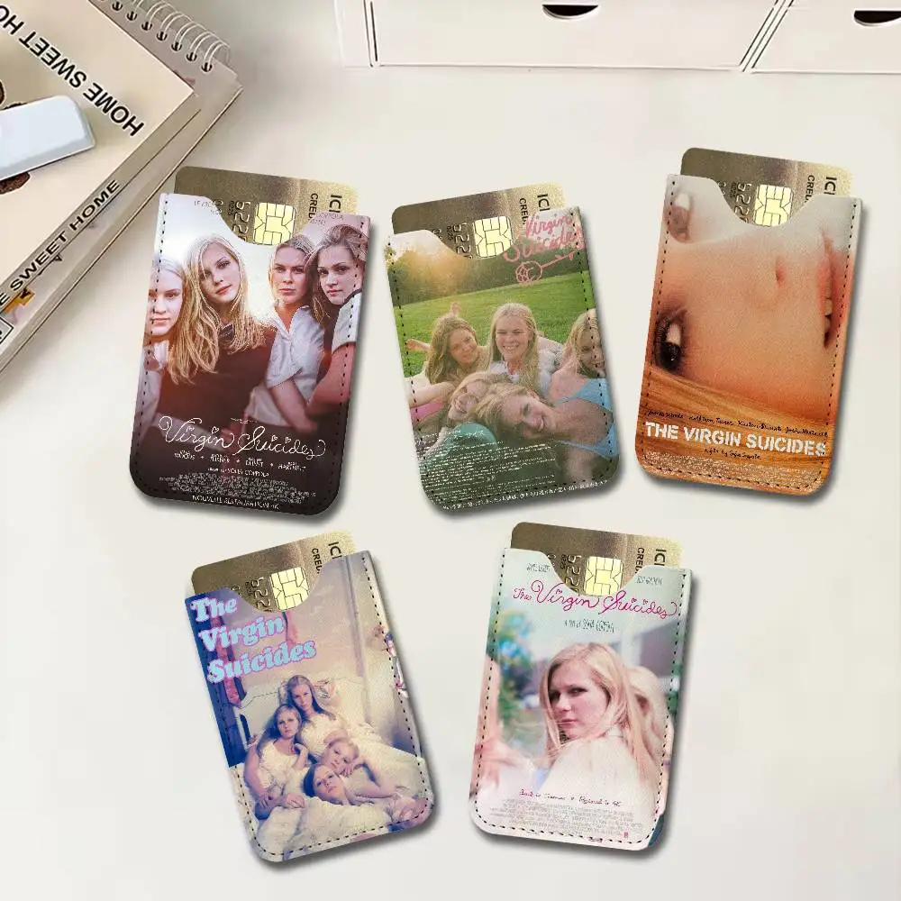 Classic Sofia Coppola Movie The Virgin Suicides Film Pu Leather Credit Card Holder Slim Business Cardholder Anti Theft