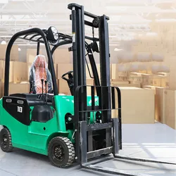 Electric Forklift Electric Four-wheeled 3 Tons Sitting Seat Driving Small Handling Truck 2 Tons Automatic Hydraulic 1.5 Stacker