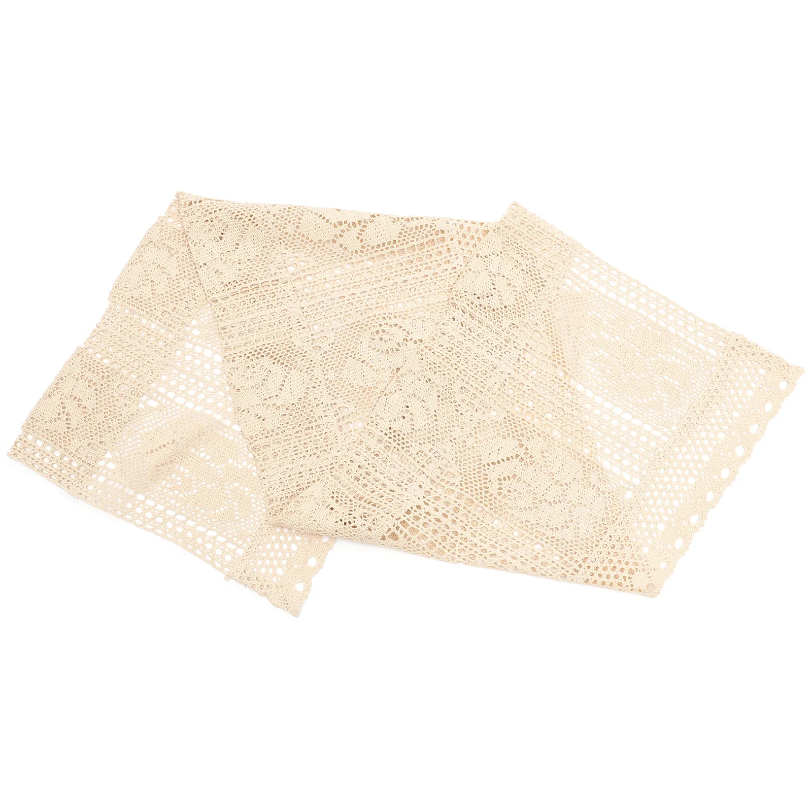 

Premium Crochet Short Curtain For Bathroom Kitchen Cabinet Rustic Hollow Design Blackout Curtains For Small Windows