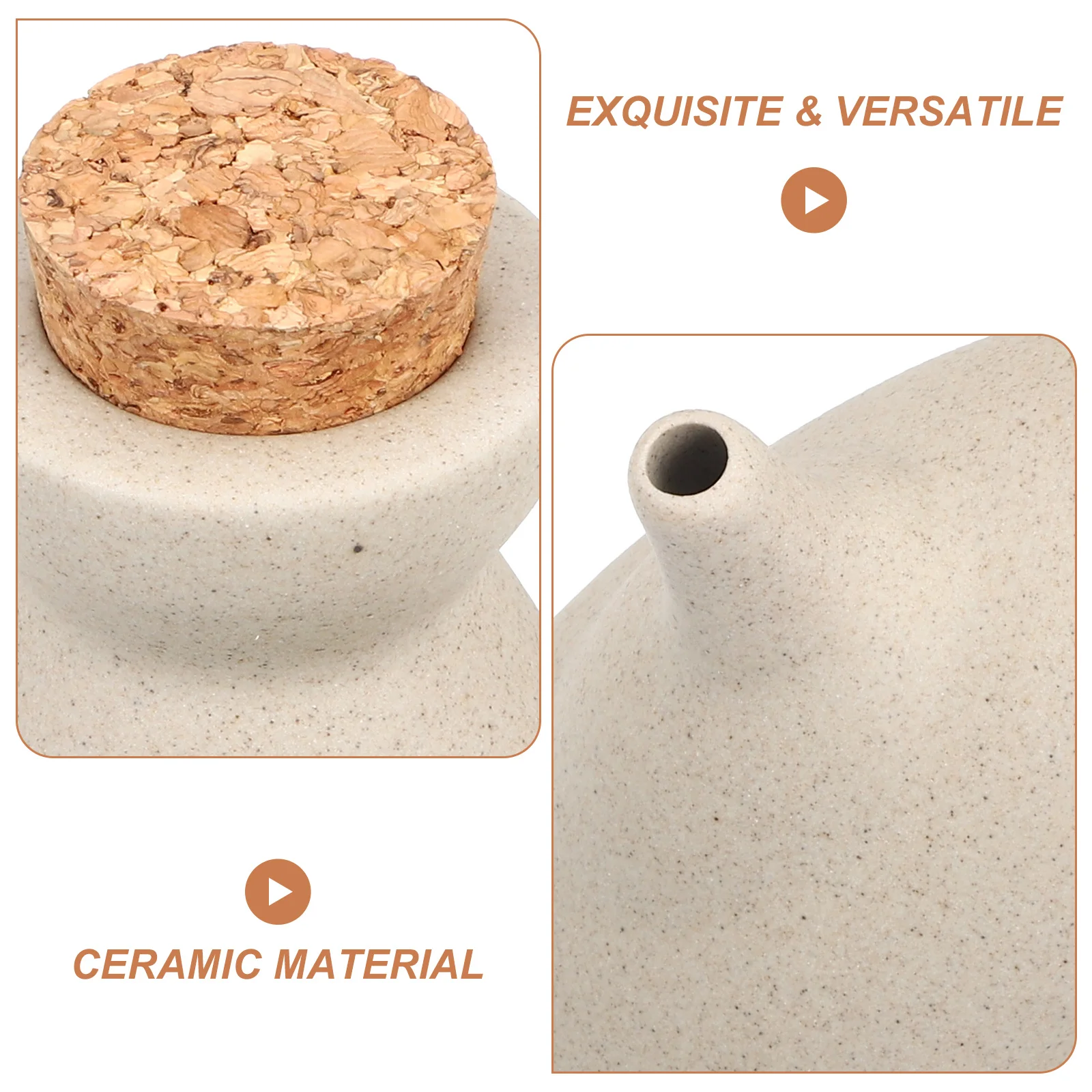 

Ceramic Condiment Bottle Japanese Style Soy Sauce Dispenser Multi-Function Kitchen Spice Container Elegant Tableware