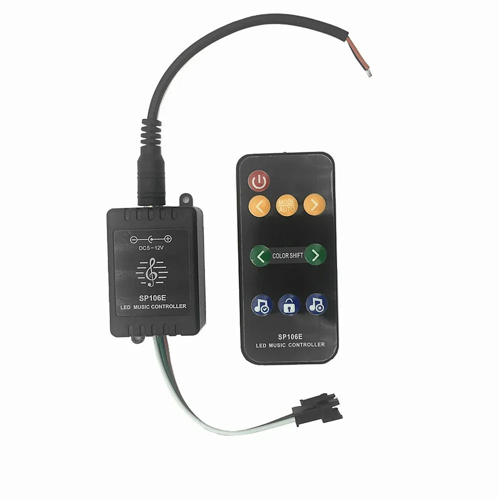 10 PCS SP106E 9keys LED Music Controller DC5V-12V WS2811 /WS2812B /6812 /6803 Magic LED tape digital colorful music controller